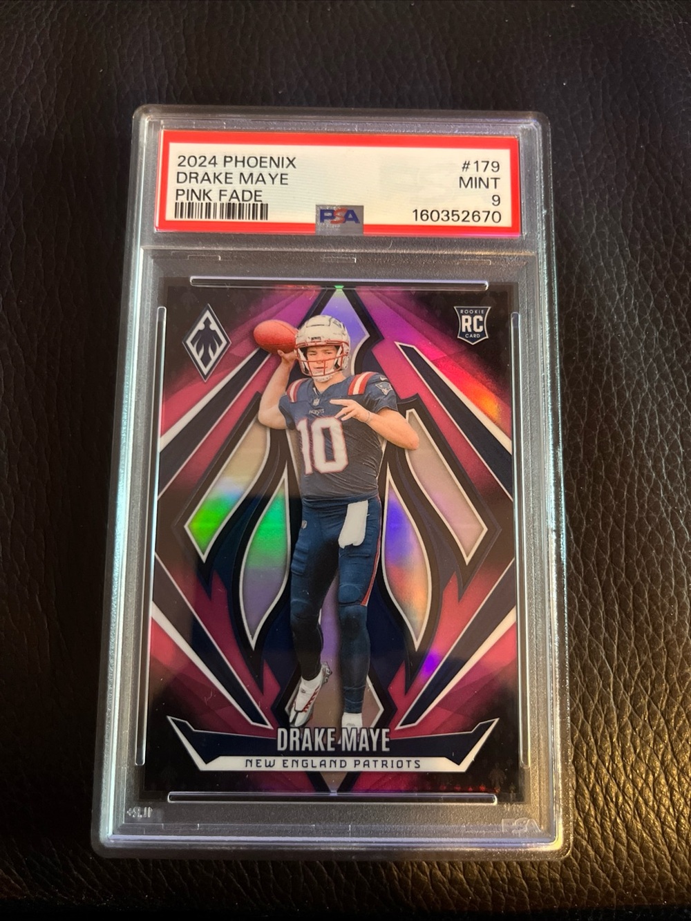 Panini Pink Fade Drake Maye Rookie Card Numbered 28/88